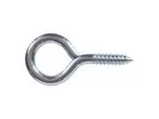 .080 X 1-1/16 Zinc-plated Large Eye Screw Eye 12pk Hillman Hooks And Eyes