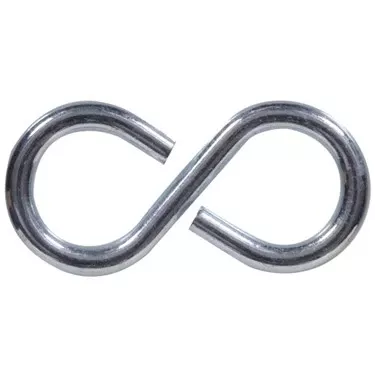.121 X 1-1/4 Zinc-plated 8-hook 5-pack Hillman Hooks And Eyes 852434