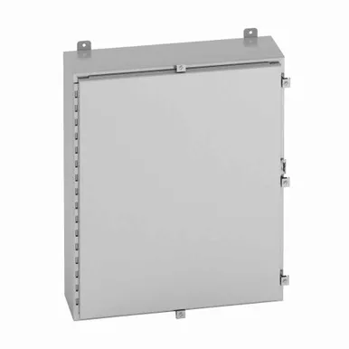 B-Line Eaton series wall mounted panel enclosure,20" height,6" length,20" width, 4X,Hinged cover,SDSS4 enclosure,Wall mount,Medium single door,Thru ho